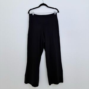Lululemon High Rise Wide Leg. Pants Black size 10